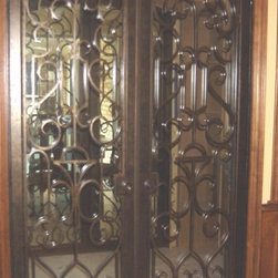 Wrought Iron Refridgerated Wine Doors - Products