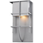 Z-Lite - Stillwater 1 Light Outdoor Wall Light, Silver - With its craftsmen inspired design, the Stillwater collection provides contemporary outdoor d�cor as well as the latestin LED technology. Available in three sizes and finished in Deep Bronze, Black, or Silver, these aluminum fixtures are constructed �to help protect from corrosion.