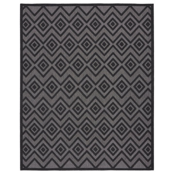 Nourison Versatile 9' x 12' Charcoal/Black Modern Area Rug