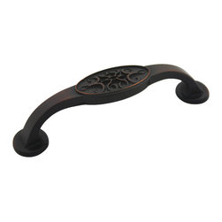 Cosmas - Cabinet Pull, 3-3/4" Hole Centers, Oil Rubbed Bronze, Set of 10 - Cabinet And Drawer Handle Pulls