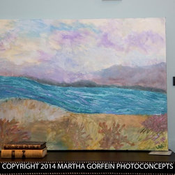 ABSTRACT ART, "Lavender Sky",  30 x 40 - Artwork