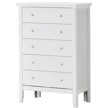 Glory Furniture Primo 5 Drawer Chest in White