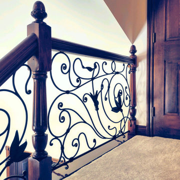 #2471 - Flamboyant Art Nouveau Staircase Railing