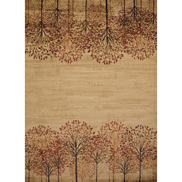 United Weavers Affinity Tree Blossom Natural Accent Rug 1'10x3'