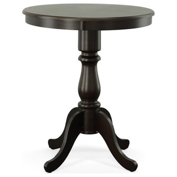 Bella Round Pedestal Bar Table, Espresso
