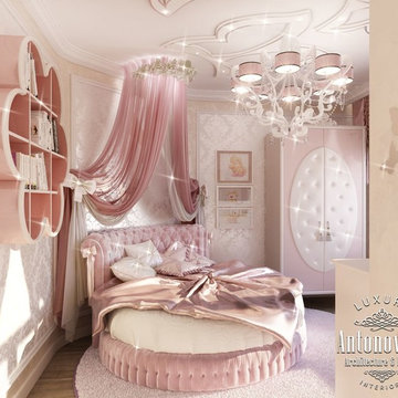Pink girly bedroom Dubai