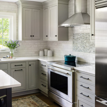 Nimbus and Grey Wood-Mode Cabinets in West Chester Kitchen Remodel
