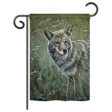 Coyote, 13"x18.5" Impressions Garden Flag