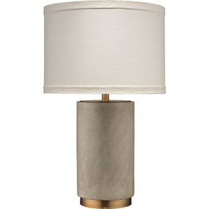 Mortar Table Lamp Cement And Brass, Fangio Lighting Moroccan Weave Metal Table Lamps