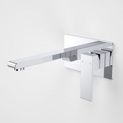Caroma Aura Wall Basin/Bath Mixer Rectangle Back Plate - Bathtub and Shower Tap Sets