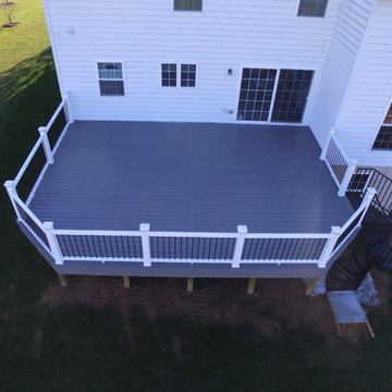 Azek Deck with Spiral Staircase
