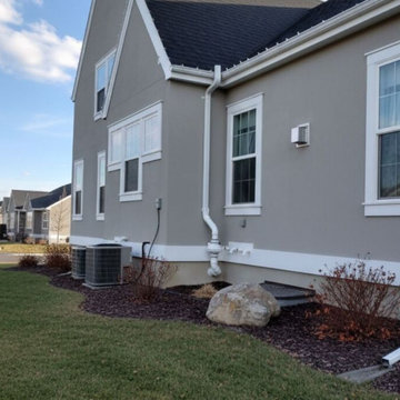 Exterior Radon System on Stucco Home