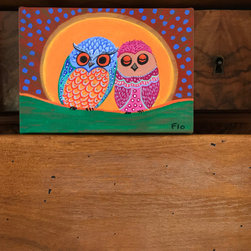 Tous les Deux, 7 x 5 in, SOLD - Paintings
