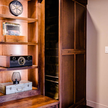Modern Rustic Luxury Finished Basement in Richfield, Ohio