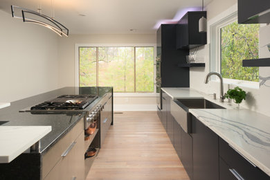 Inspiration for a contemporary kitchen remodel in Other