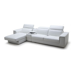 Christina Leather Sectional - Sectional Sofas