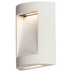 ET2 Lighting - ET2 Lighting E14380-SSN Boardwalk - 10.25 Inch 8W 2 LED Outdoor Wall Sconce - This outdoor collection is cast in concrete for maBoardwalk 10.25 Inch Sandstone *UL: Suitable for wet locations Energy Star Qualified: n/a ADA Certified: YES  *Number of Lights: Lamp: 2-*Wattage:4w PCB Integrated LED bulb(s) *Bulb Included:Yes *Bulb Type:PCB Integrated LED *Finish Type:Sandstone