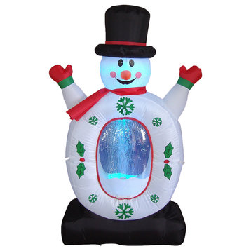 Snowman With Snowflake Lightshow, 4'