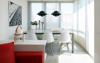 Casas Houzz: Un funcional ático rediseñado para una familia de 3