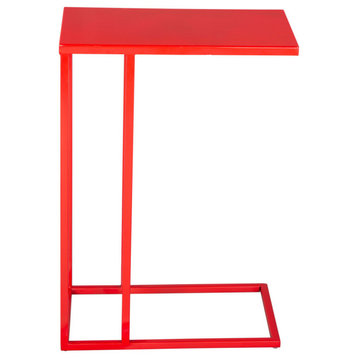 Farley Side Table Black, Red
