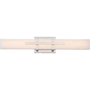 Grill Double LED Wall Sconce, Polished Nickel Finish
