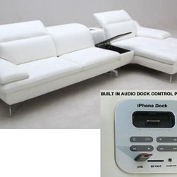 Algier Leather Sectional - Sectional Sofas