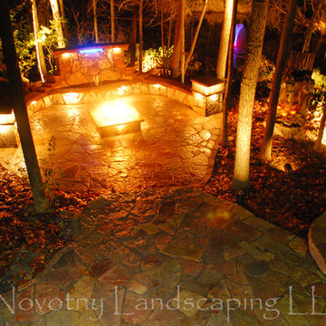 Gas Firepit WaterWall Chilton Stone