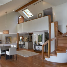wood on drywall staircazse