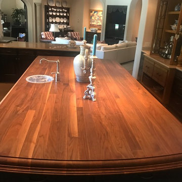 Solid mesquite floors, sand and color change