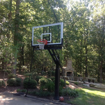 David E's Pro Dunk Platinum Basketball System on a 28x31 in Harrisburg, NC