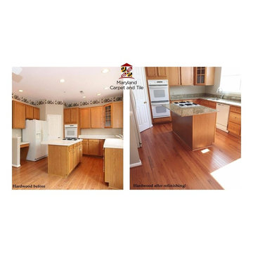 Hardwood Floor Refinishing by Maryland Carpet & Tile