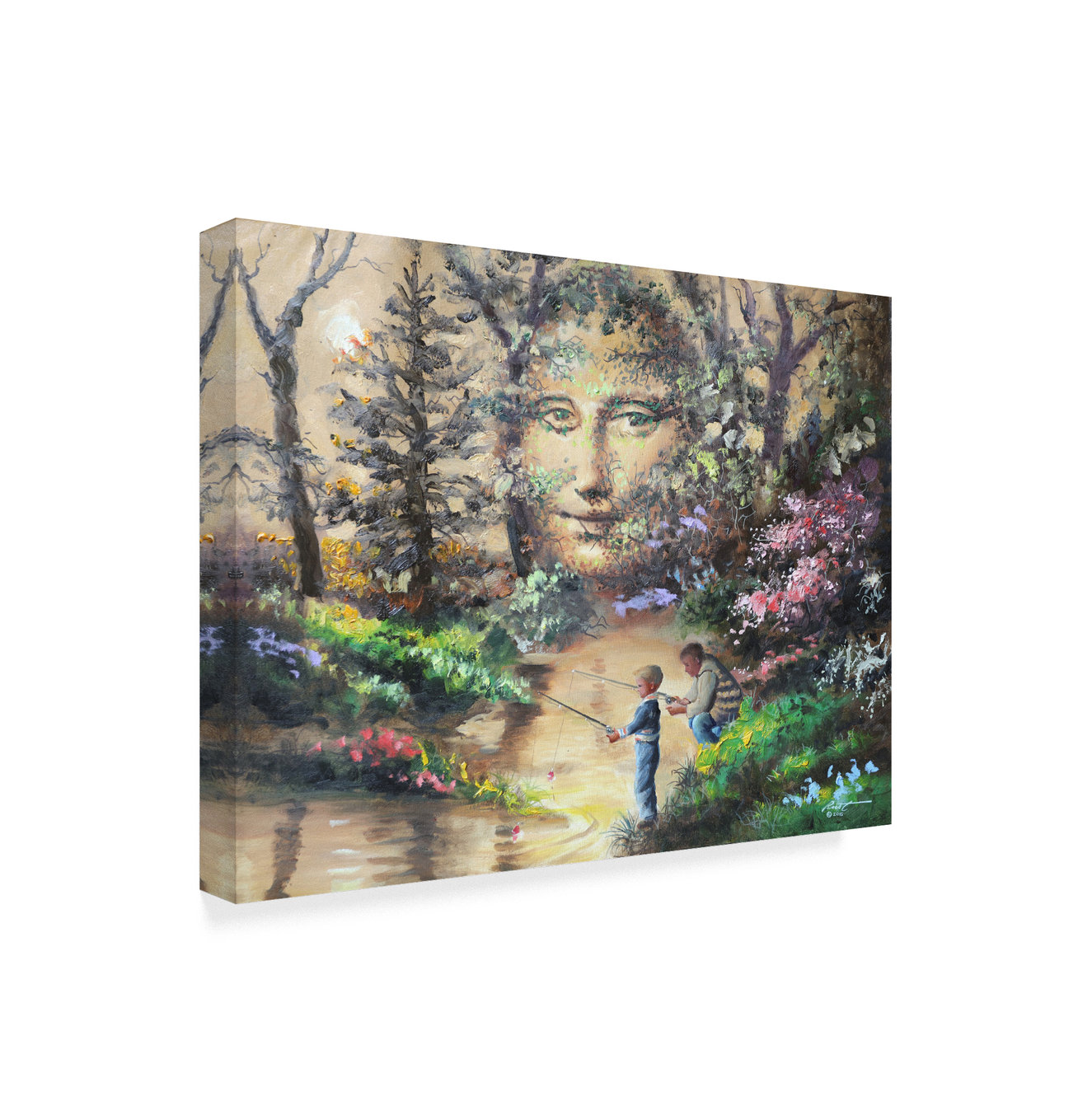 "The Art Of Fishing Illusion" by D. Rusty Rust, Canvas Art, 19"x14 ...
