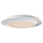 Maxim Lighting - Maxim Lighting 35078CYSLWT Iris - 29.5" 58.8W 1 LED Flush Mount - Domes of metal house a circular light engine housing with a Crystaline diffuser. A dramatic lighting effect is created with in-direct light highlighting the foil lining while direct light shines through the sparkling center. Available in your choice of White with Silver Foil or Black with Gold Foil.Shade Included: TRUEColor Temperature: 3000CRI: 80+Lumens: 4120* Number of Bulbs: 1*Wattage: 58.8W* BulbType: PCB LED* Bulb Included: No