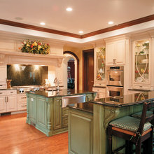 painted cabinets and wall units