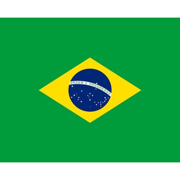 "Brazil Flag" Woven Blanket 80"x60"