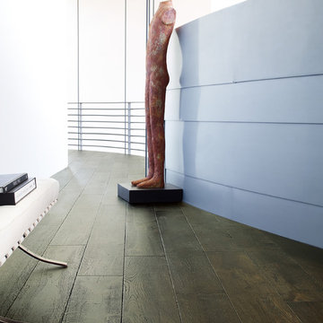 Character-Grade and Aged French Oak Flooring. Santolina