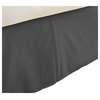Becky Cameron Premium Ultra Soft Bed Skirt Dust Ruffle, Black, Full