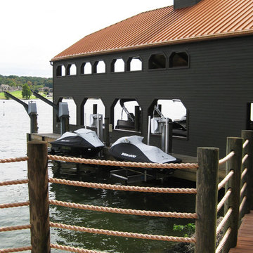 Waterfront Estate Boathouse and Dock Renovation