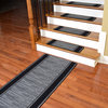 Washable Non-Skid Carpet Stair Treads - Boxer Grey (13) PLUS a 5' Runner