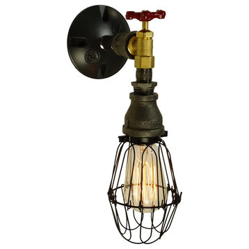 Mid-Century Pipe Wall Sconce