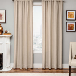 Blindsgalore Signature Drapery Panel: Azure Chevron - Curtains