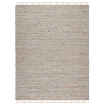 Safavieh Vintage Leather Collection NF827A Rug, Natural/Teal, 5' X 8'