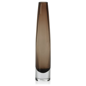 Torcy Slim Taupe Vase, Small