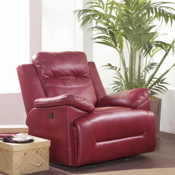 Topher Glider Recliner in Red