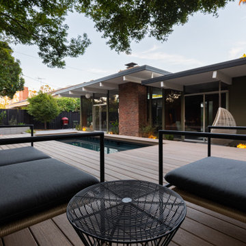 San Jose Eichler Sunken Fire Pit and Container Pool