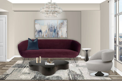 Inspiration for a contemporary living room remodel in Dallas