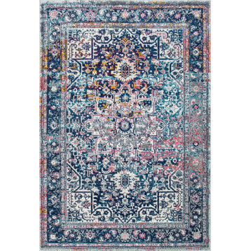 Persian Vintage Raylene Area Rug, Blue, 2'x3'