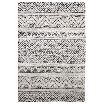 Abacasa Granada Sella Ivory, Natural, Black Area Rug, 5'x8'