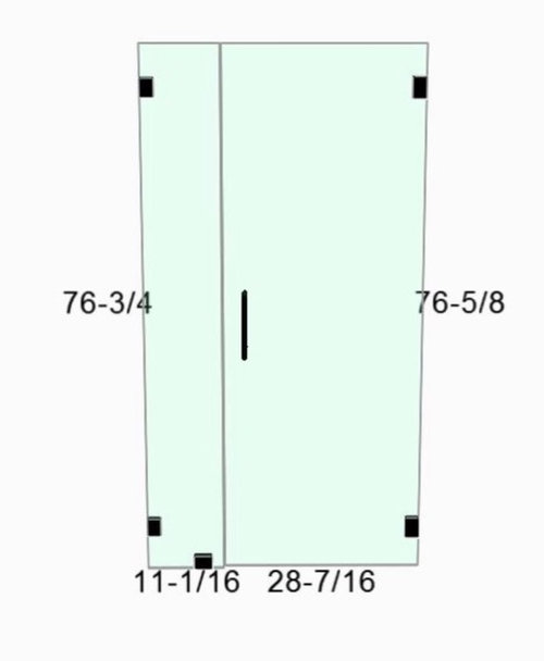 No Stud for Frameless Shower Door Header?