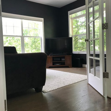 Office with Black paint
